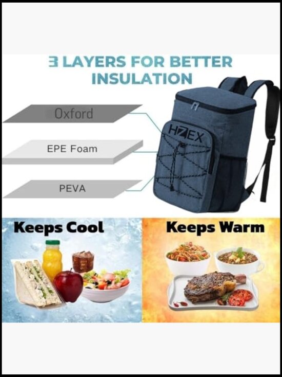 Insulated Cooler Backpack Leak Proof Travel Outdoor Hiking Camping Beach Picnic main image 6
